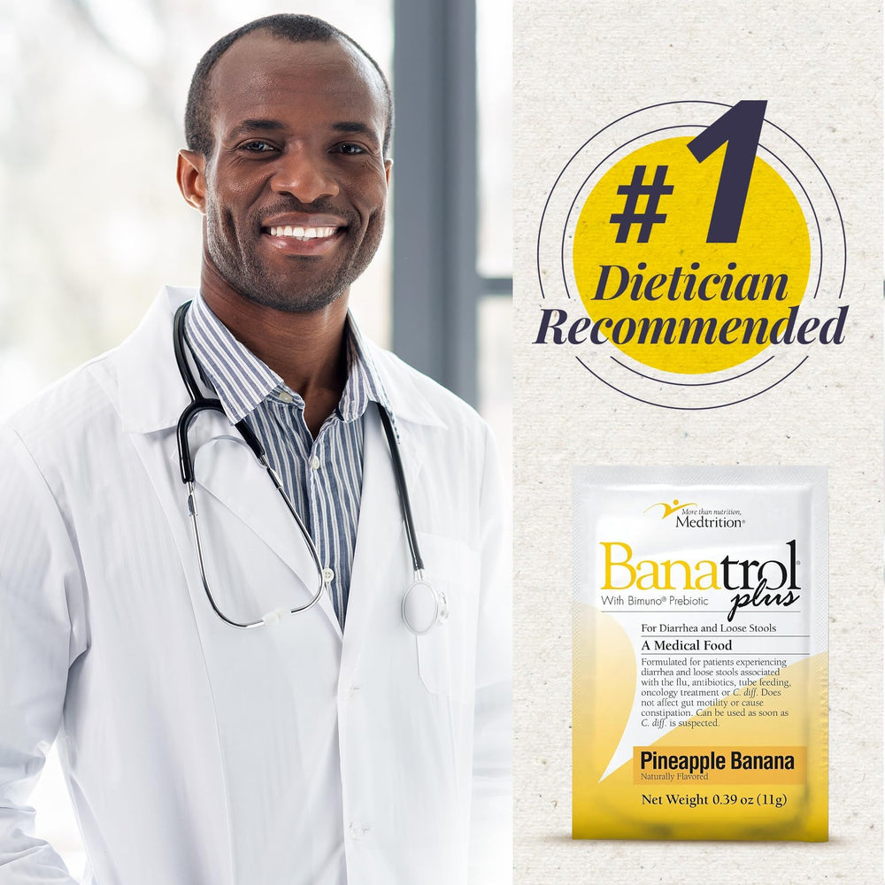 Medtrition Banatrol clinician-recommended support during oncology-related diarrhea.