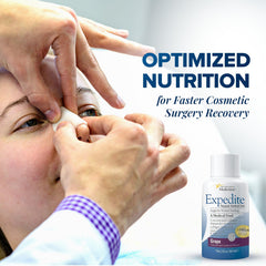Medtrition Expedite Liquid Collagen grape travel pack in a bag.