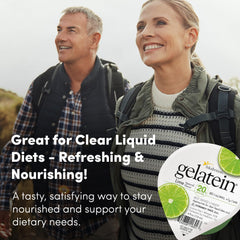 On-the-go bottle of Gelatein Lime ideal for quick protein between activities.