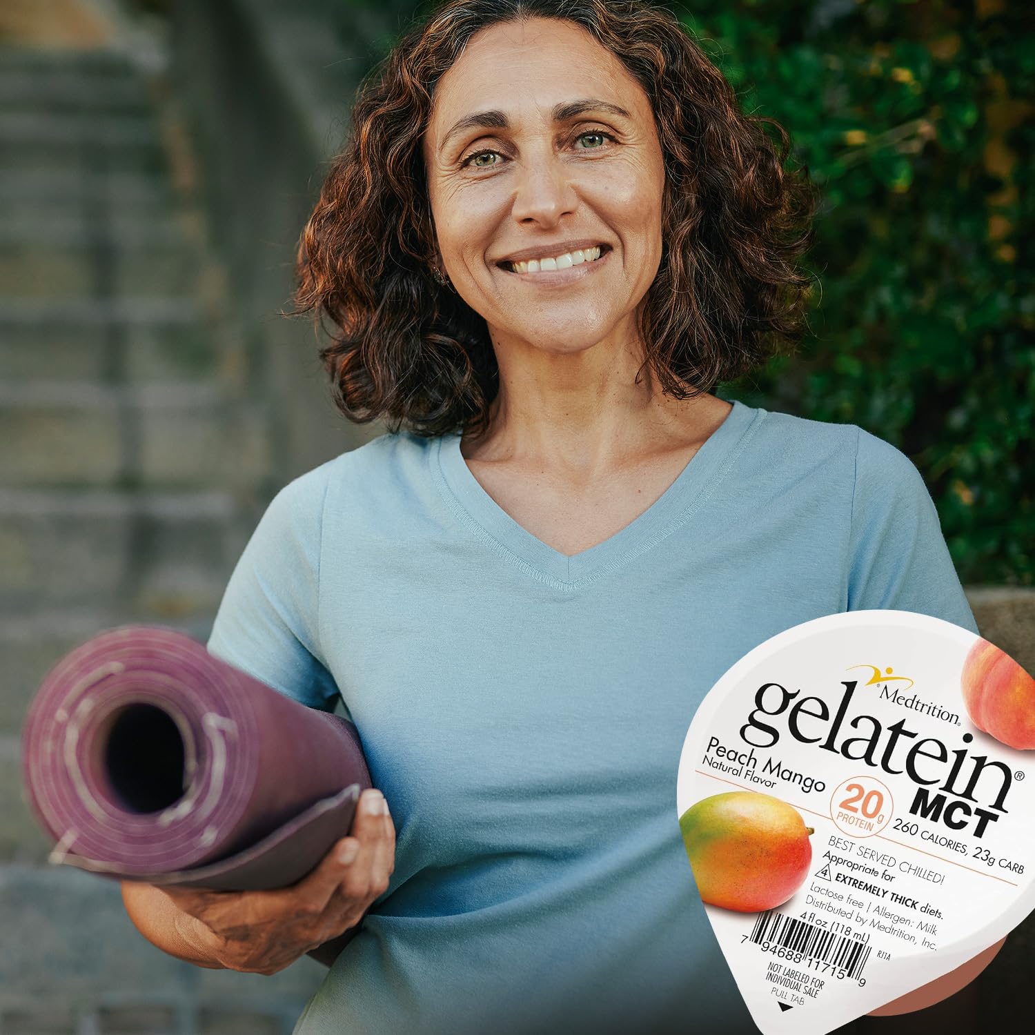 Medtrition Gelatein MCT Peach Mango lactose- and gluten-free option.