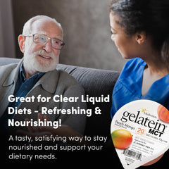 Medtrition Gelatein MCT Peach Mango supports high-protein nutrition balance.