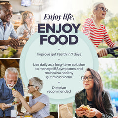 Psyllium fiber helps normalize stool and ease bloating when taken regularly.