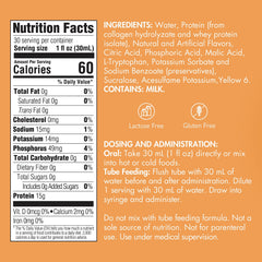 Medtrition Liquid Collagen Orange Creme bottle served directly as a quick protein boost