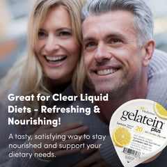 Medtrition ProSource Gelatein Plus Lemon nutrition facts close-up.