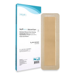 MedVance bordered silicone dressing 4x12 in in a box of five for gentle removal