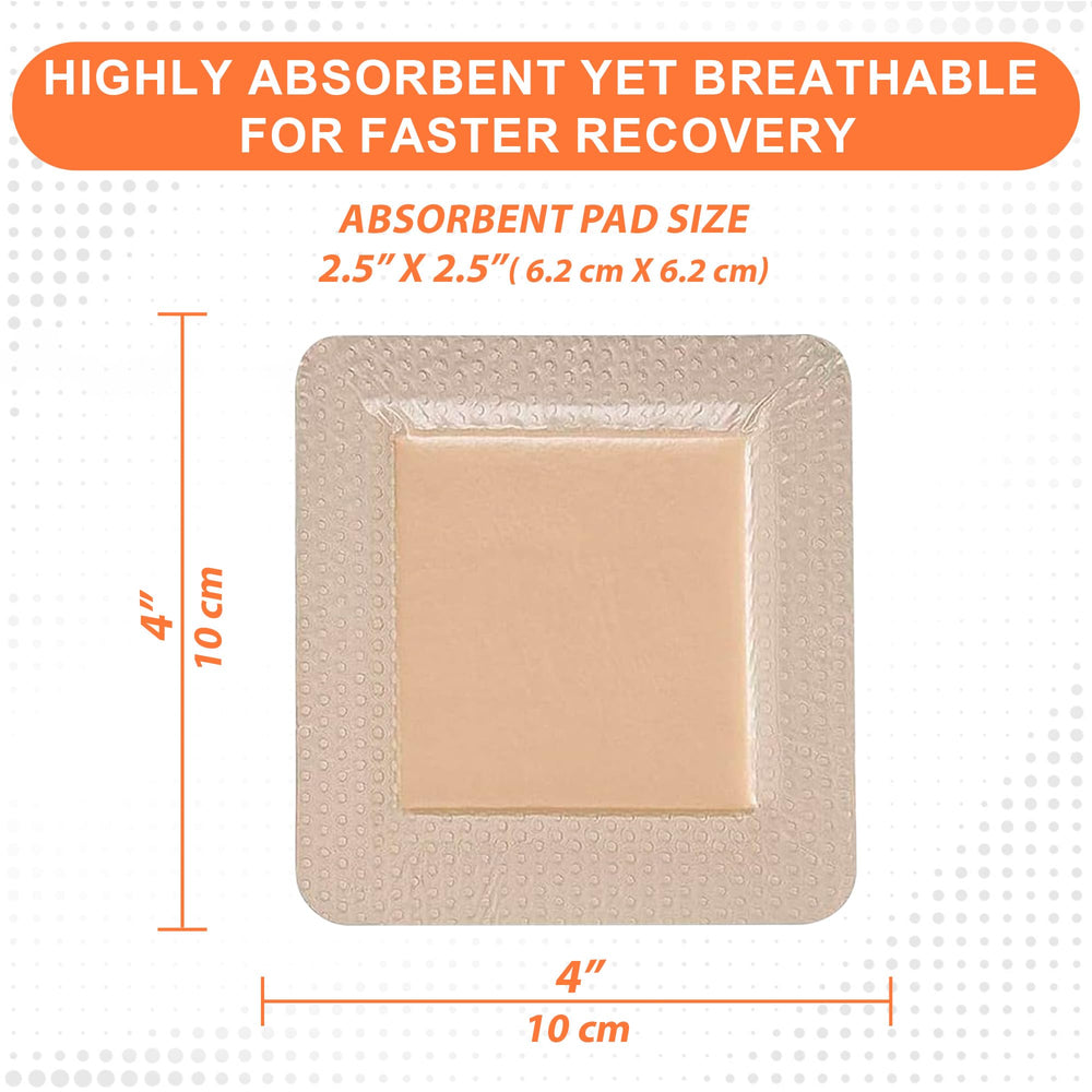 MedVance highly absorbent core helps keep the wound environment moist.