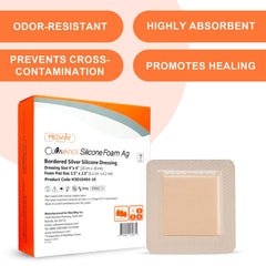 MedVance silicone adhesive layer stays skin-friendly, minimizing pain during dressing changes.