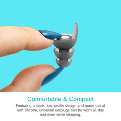 MEE audio compact carry case with earplugs and tips