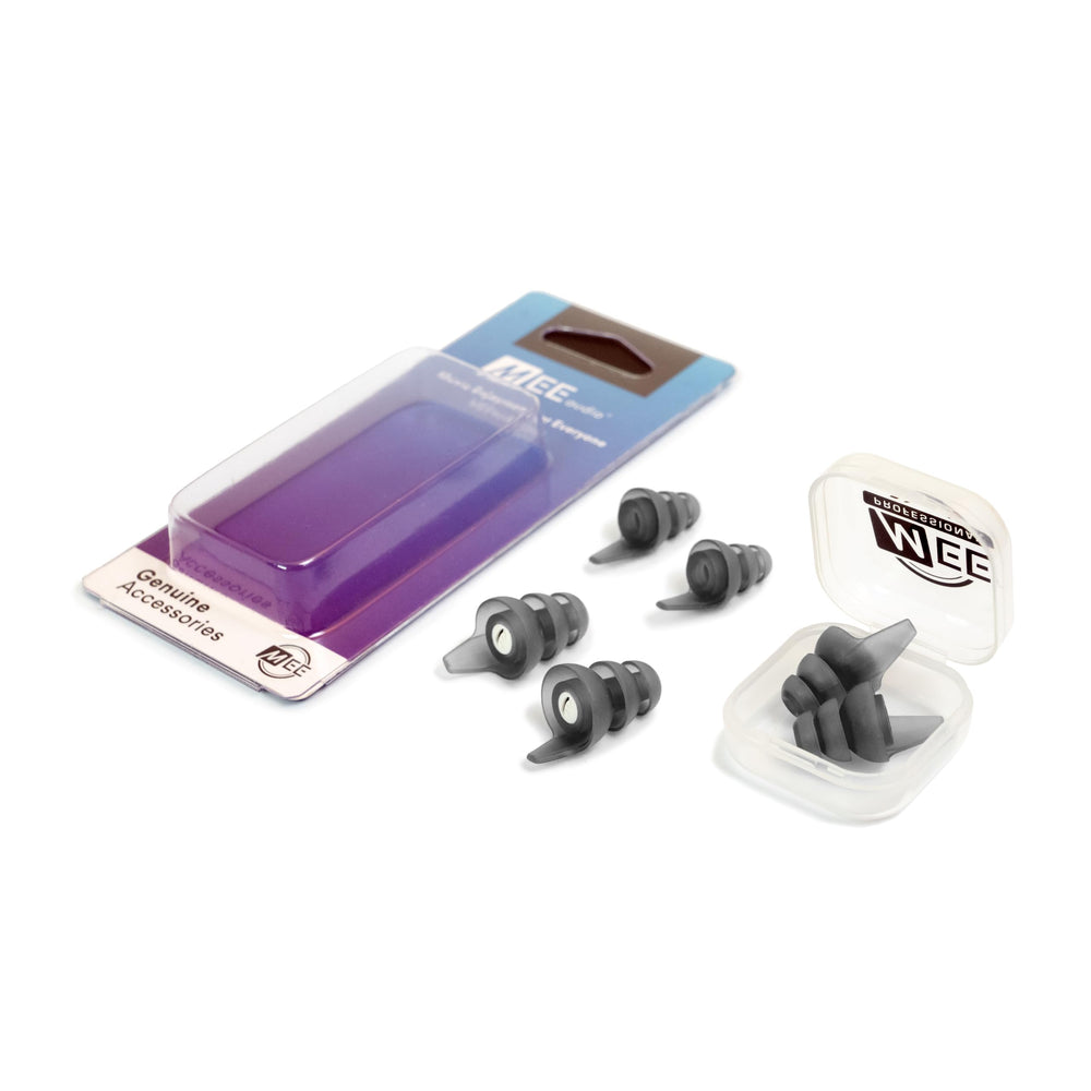 MEE audio three sizes gray earplugs for daily comfort