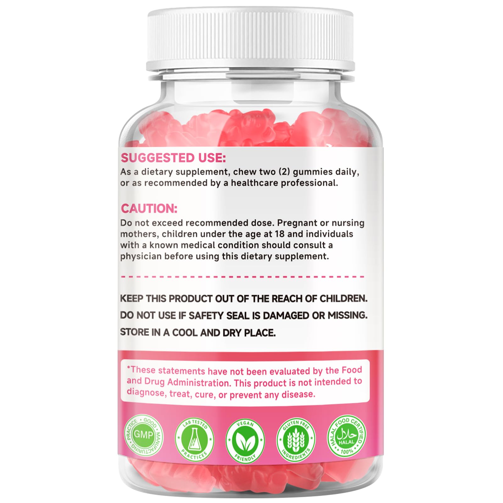 MEENCCD Calcium Citrate Gummies Raspberry features two-pack collection for travel-friendly routine.
