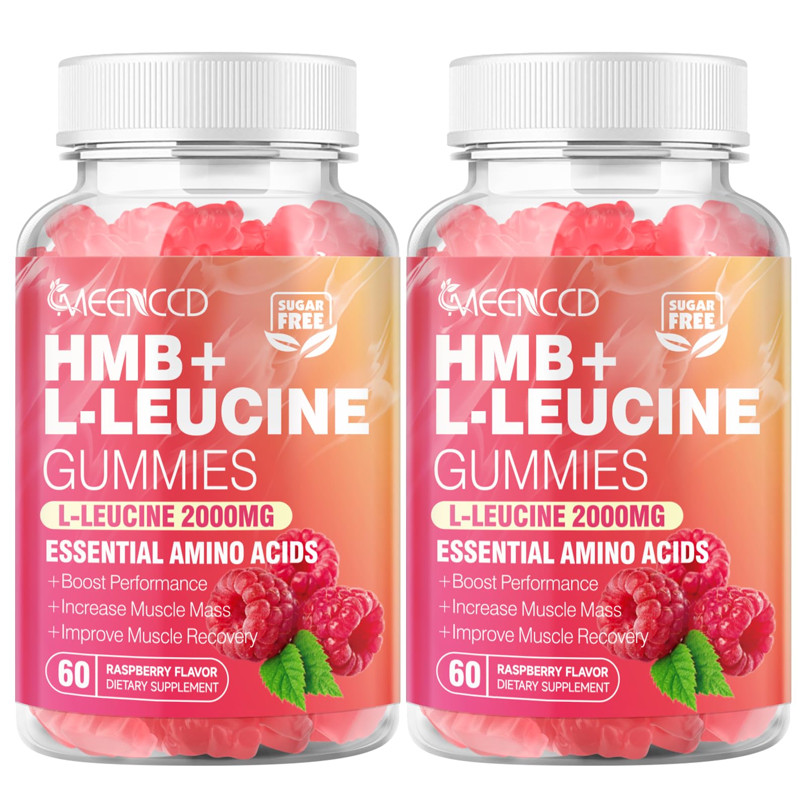 MeenCCD raspberry flavor gummies on breakfast tray for energy-friendly routine.