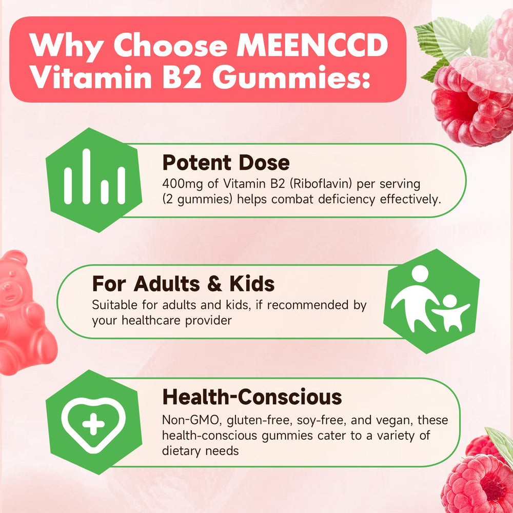 MEENCCD riboflavin gummies kid-friendly serving on a plate.