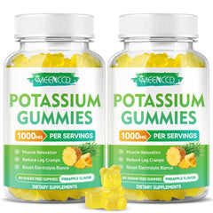 MEENCCD potassium citrate gummies bottle with pineapple flavor for daily wellness