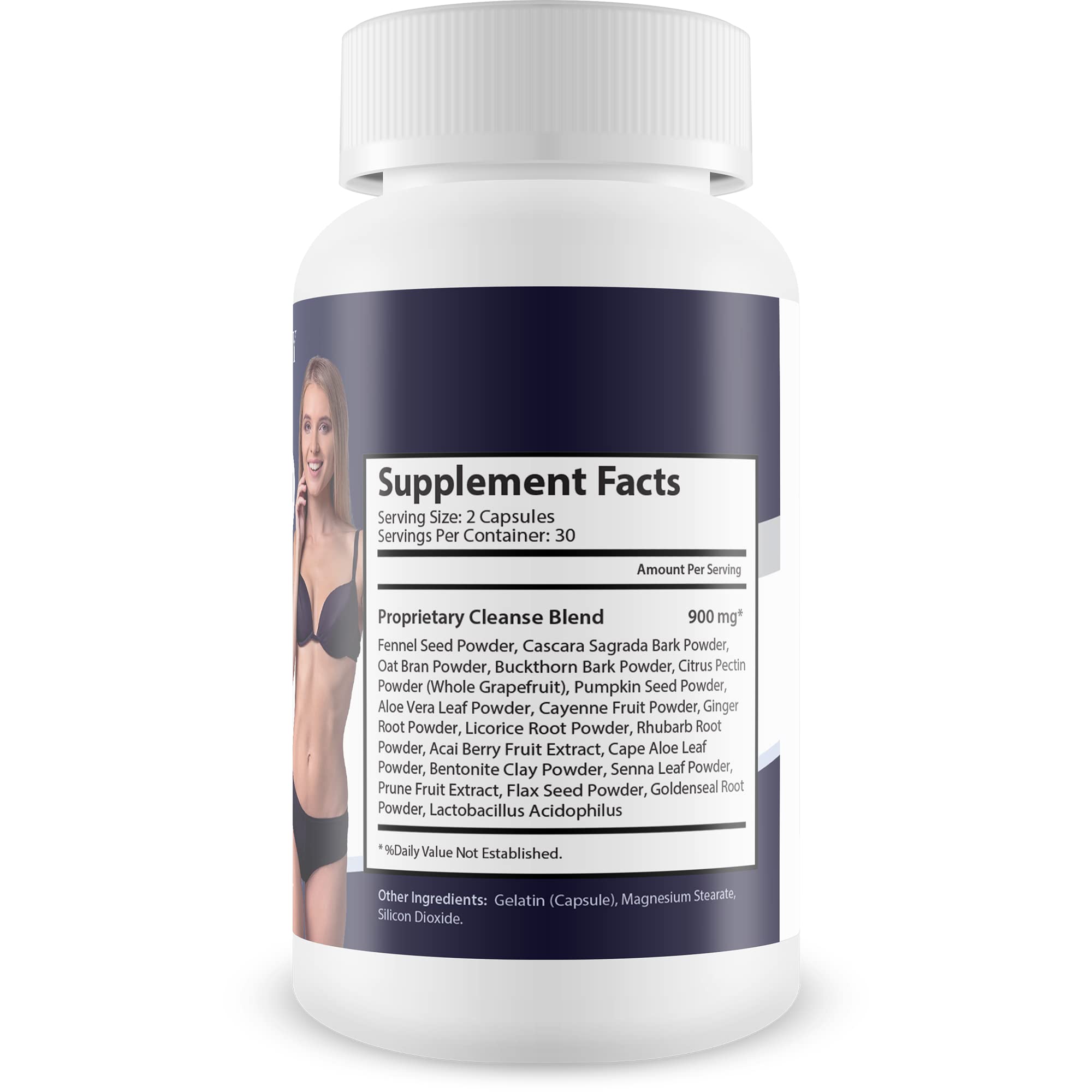 Mega Keto Diet + Cleanse label front highlighting gut detox benefits
