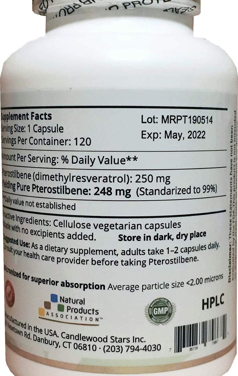 Capsules close-up reveals 250 mg per capsule for easy dosing.