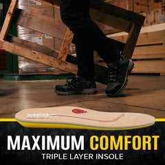 MEGAComfort Diabetic Insole heel cushion close-up demonstrates impact absorption.