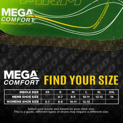 MEGAComfort high-density foam stays durable under demanding daily use