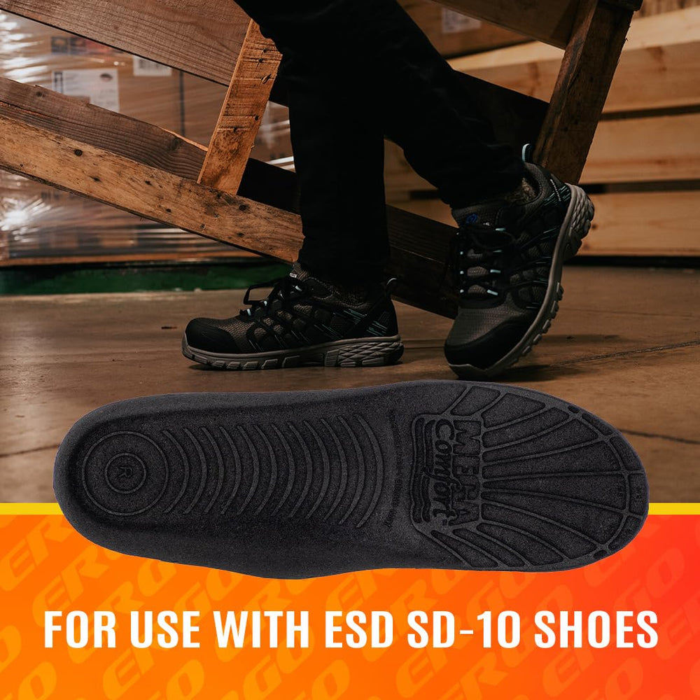 MEGAComfort esd-shoes-compatibility ensures proper control with SD-10 footwear