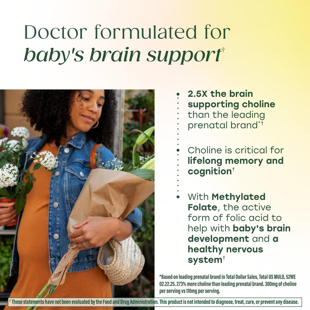 MegaFood Baby & Me 2 flexible dosing setup for taking anytime.
