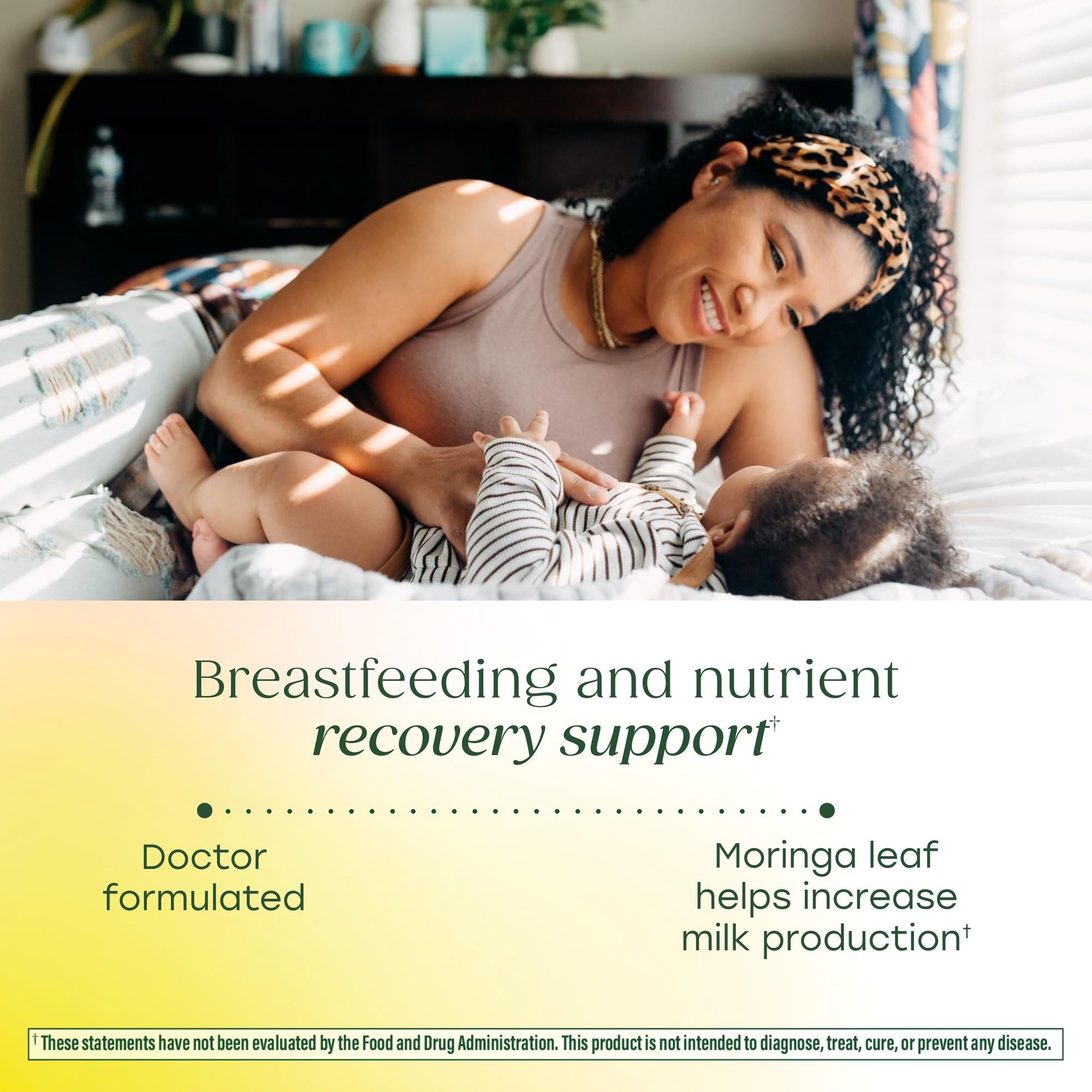 MegaFood Baby & Me 2 moringa leaf detail suggests lactation support potential