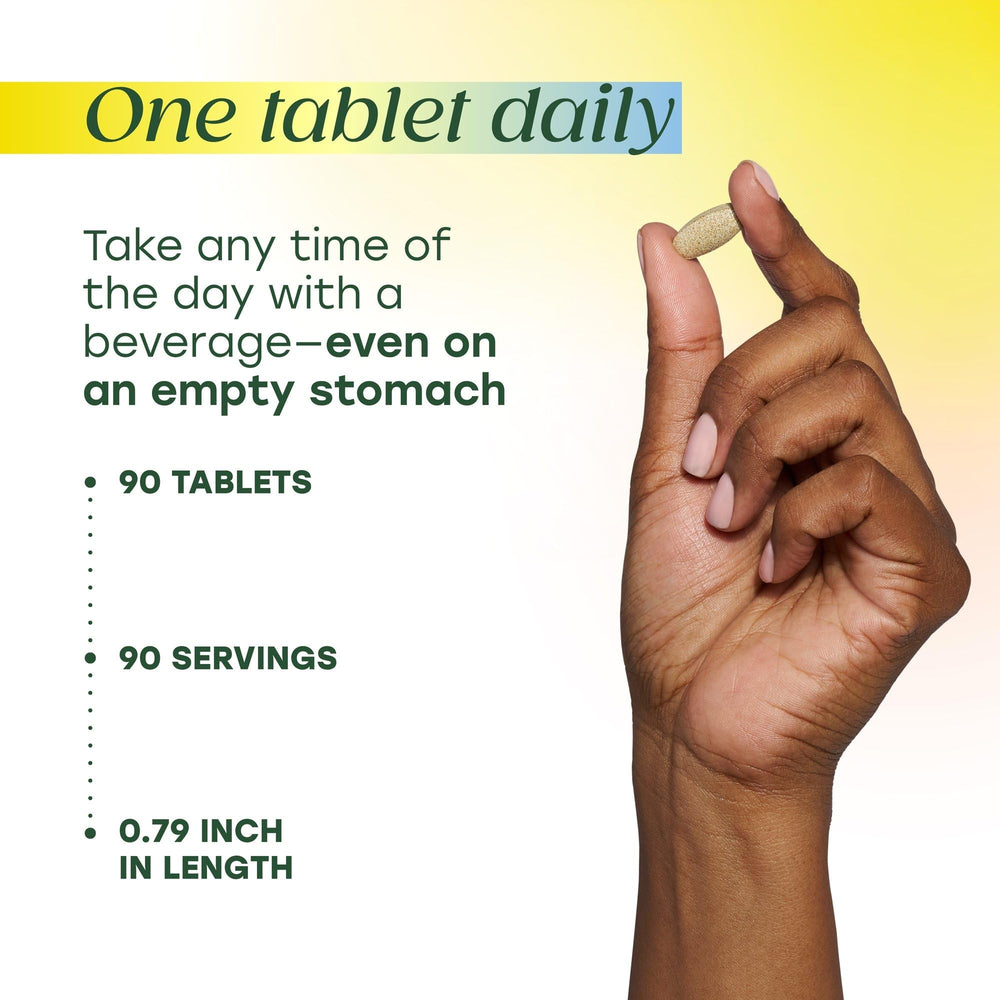 MegaFood Balanced B Complex on desk, convenient daily supplement ritual.