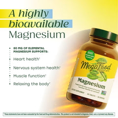 MegaFood fermented magnesium glycinate capsules for easy daily use