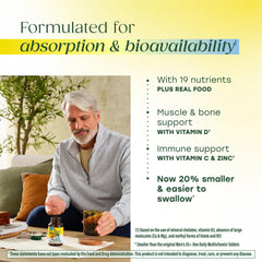 Fermented minerals and food-paired vitamins in MegaFood multivitamin