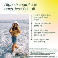 MegaFood Fish Oil softgels close-up for easy daily intake