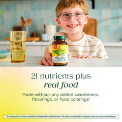 One tablet daily, anytime with a beverage for a simple routine.