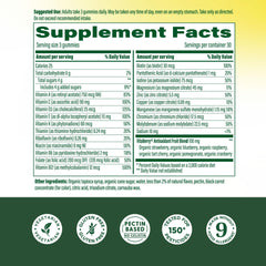 MegaFood Men’s label panel displays B vitamins and minerals for brain and focus.
