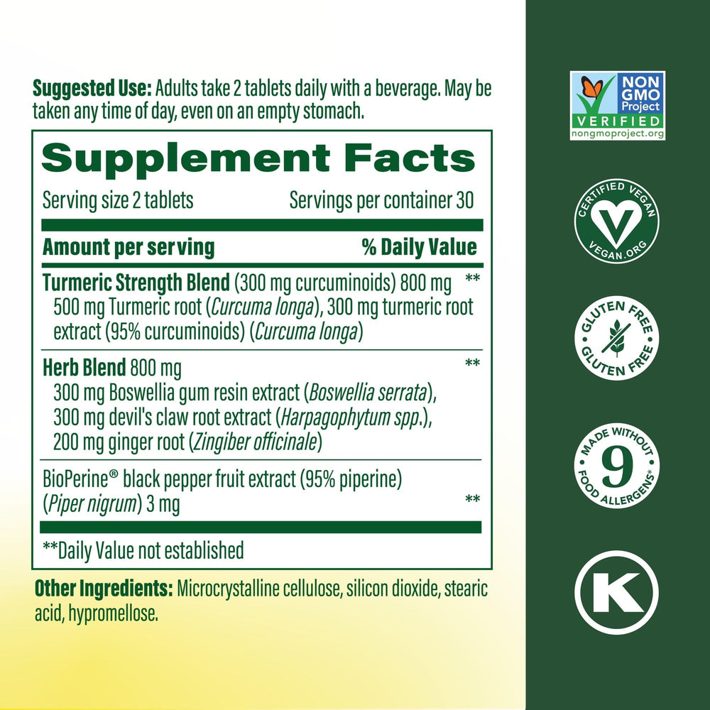 MegaFood Turmeric Curcumin capsules ready for vegan, non-GMO daily use.