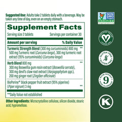 MegaFood Turmeric Curcumin capsules ready for vegan, non-GMO daily use.