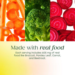 MegaFood bottle open with tablets ready for a simple daily routine