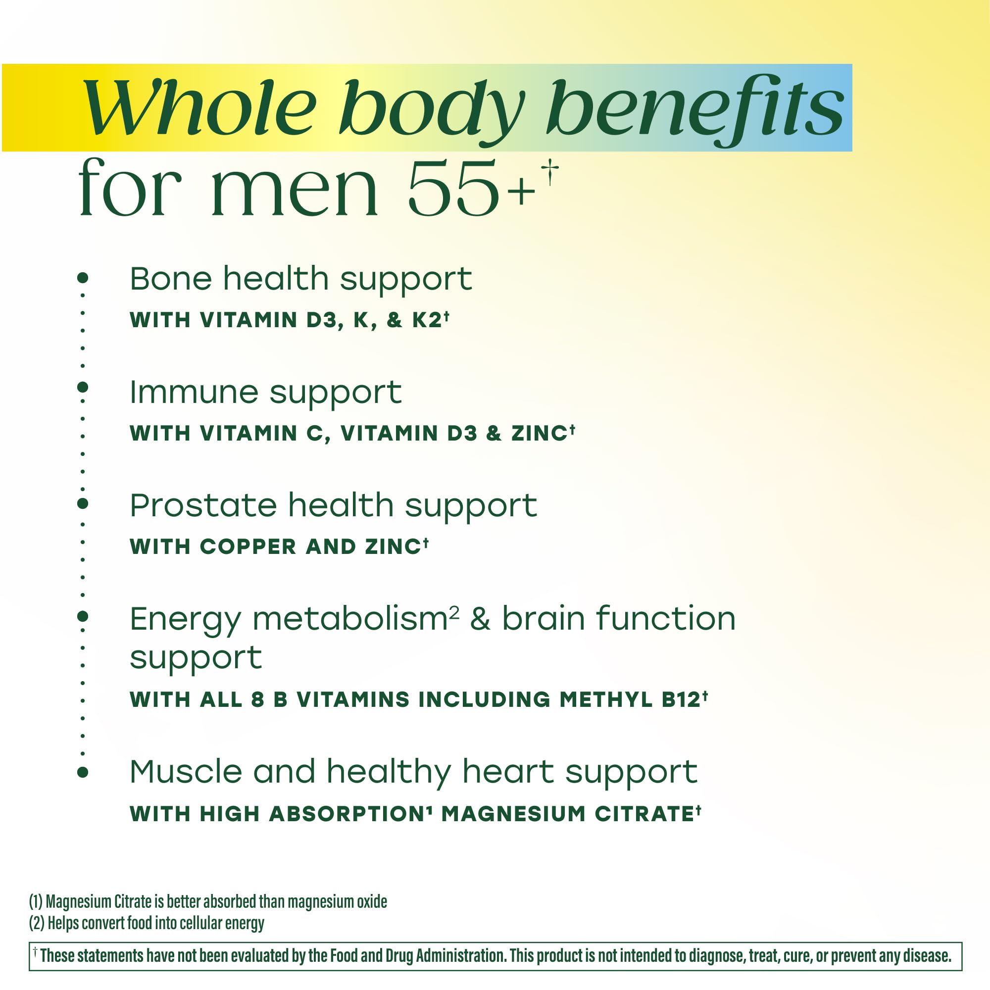 MegaFood label close-up showing D3, K2 MK7 and zinc for bone and immune support.