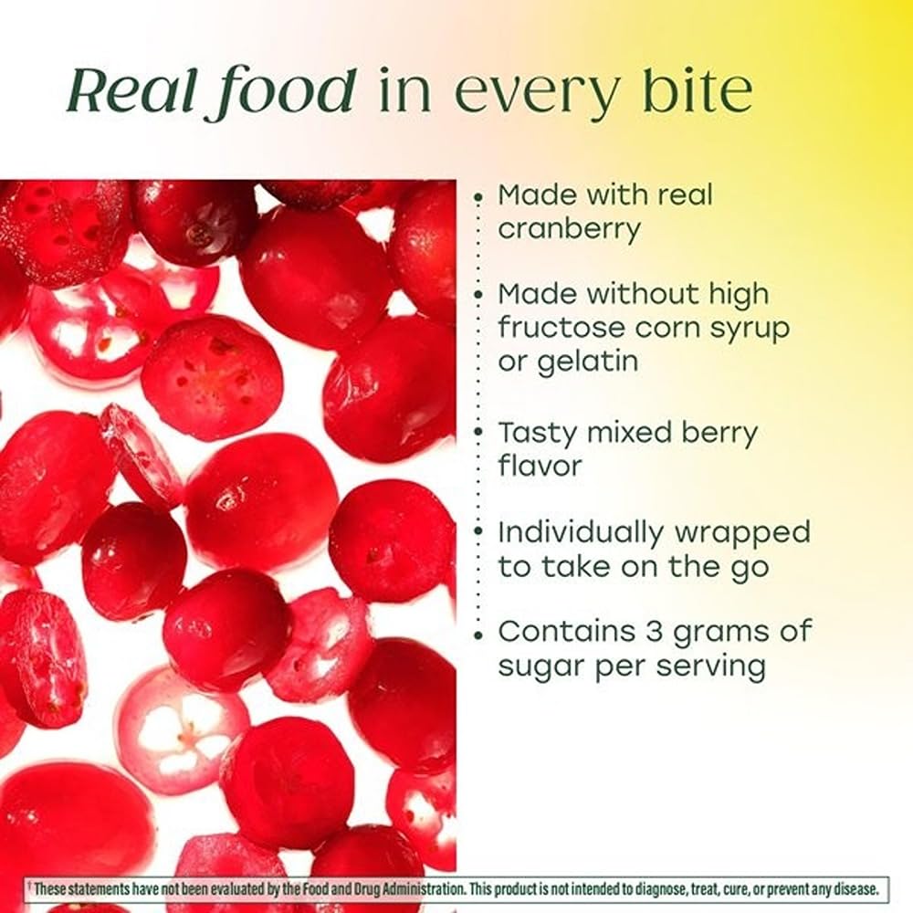 Real-food cranberries showcase MegaFood real-food approach in the multivitamin.