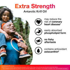 MegaRed krill oil softgels ready to swallow for EPA and DHA intake.
