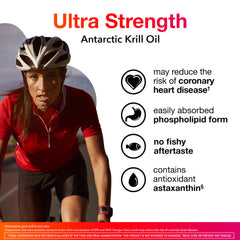 MegaRed Omega-3 krill oil softgels close-up highlighting rich capsules.