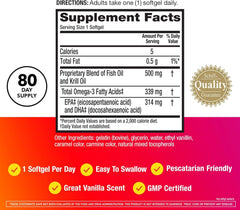 MegaRed omega-3 graphic highlighting 2X concentration versus standard fish oil.