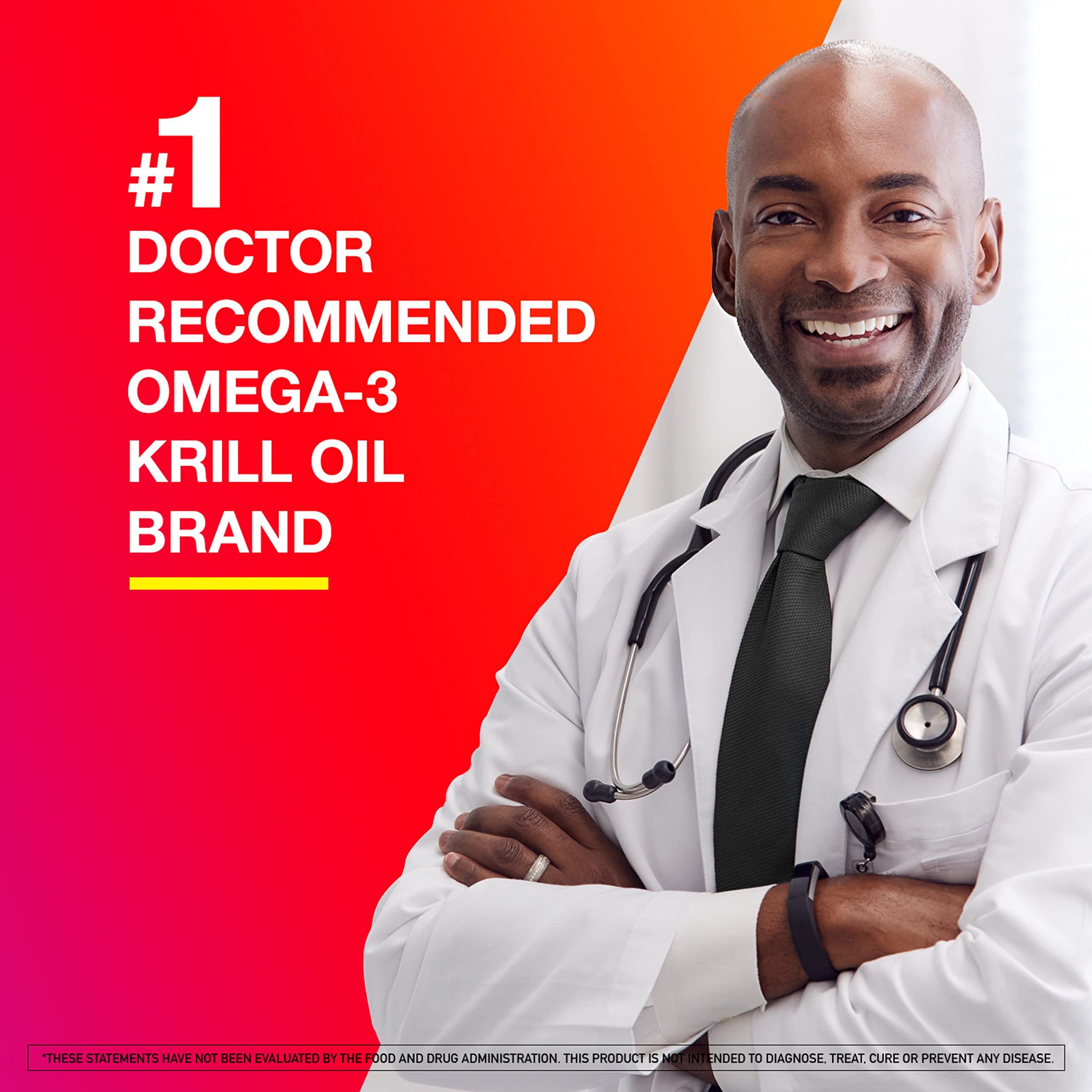 MegaRed Total Body + Refresh bottle label highlights omega-3 blend for brain and eye health.