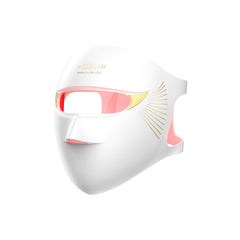 Megelin Duo-Lux mask close-up showing comfortable light fit for daily use