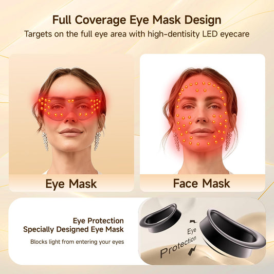 MEGELIN eye mask side view shows adjustable features for comfort.
