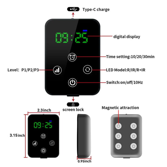 Megelin knee pad in a wireless design ideal for on-the-go use.