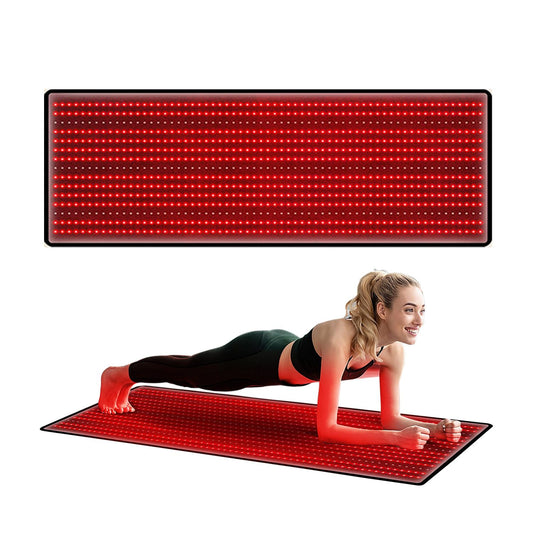Megelin red light therapy mat wide view showing full-body coverage