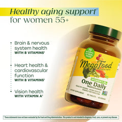 MegaFood vegetarian multivitamin tablets arranged for convenient daily energy