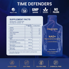 MEGNETA cool, dry storage reinforces freshness of the NAD+ liquid.