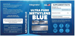 MEGNETA packaging box and bottle indicating Made in USA and GMP-certified facilities