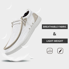 MEHOTO loafers widened upper and rounded toe for natural movement.
