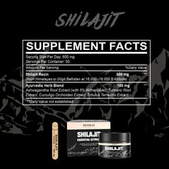 Meideal Shilajit resin in a foil-sealed bottle conveys fresh, high-potency supplementation