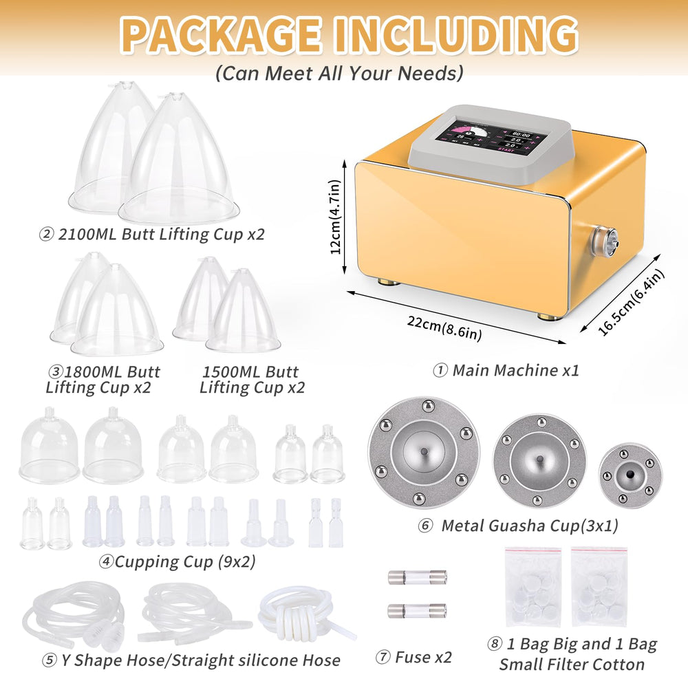 Meifuly 1500ml cup provides large-capacity cups for efficient whole-body cupping sessions.