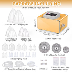 Meifuly 1500ml cup provides large-capacity cups for efficient whole-body cupping sessions.